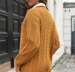 Open Front Longline Cardigan with Pockets