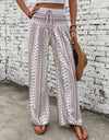 Printed Wide Leg Pants