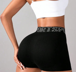 High Waist Active Shorts