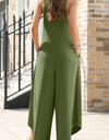 Lovelet Pocketed Scoop Neck Wide Leg Jumpsuit