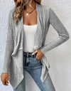 Open Front Long Sleeve Cardigan