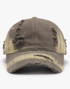 Distressed Adjustable Cotton Baseball Cap