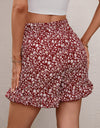 Printed Tie Waist Shorts