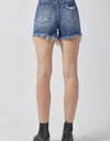 RISEN High Rise Distressed Denim Shorts