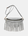 Fringed PU Leather Sling Bag