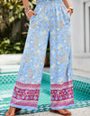 Printed High Waist Wide Leg Pants