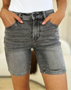 Judy Blue Full Size High Waist Washed Denim Shorts