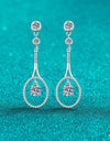 1 Carat Moissanite 925 Sterling Silver Drop Earrings