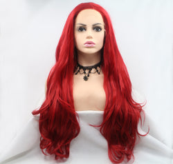 13*3" Lace Front Wigs Synthetic Long Wavy 24" 130% Density
