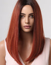 13*2" Full-Machine Wigs Synthetic Mid-Length Straight 27"