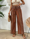 Printed Wide Leg Pants