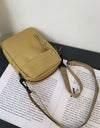 Wide Strap Polyester Crossbody Bag