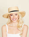 Fame Wide Brim Straw Weave Hat