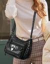 PU Leather Medium Shoulder Bag