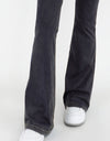 Wide Waistband Bootcut Jeans with Pockets