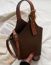 Fashion PU Leather Bucket Bag