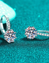 4 Carat Moissanite 925 Sterling Silver Earrings