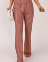 Pinstripe Wide Leg Pants