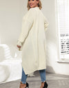 Plus Size Open Front Long Sleeve Cardigan