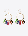 Multicolored Stone Dangle Earrings