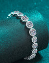 925 Sterling Silver 10.4 Carat Moissanite Bracelet