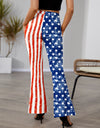 Star & Stripes High Waist Bootcut Pants