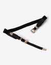 Double Buckle PU Leather Belt