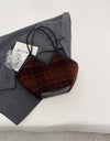 Plaid Print Tote Bag