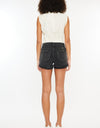 Kancan High Waist Distressed Denim Shorts