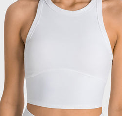 Racerback Cropped Sports Tank