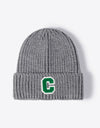 Letter C Patch Cuffed Beanie