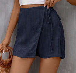 Tied High Waist Skort
