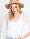 Fame Contrast Detail Wide Brim Straw Hat