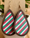 PU Teardrop Earrings