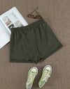 Drawstring Waist Cuffed Shorts