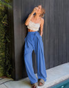 Tied High Waist Wide Leg Pants