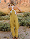 Double Take Full Size Sleeveless V-Neck Pocketed Jumpsuit