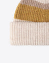 Tricolor Cuffed Knit Beanie