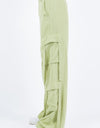 American Bazi Linen Wide Leg Cargo Pants