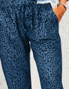 Double Take Leopard Print Joggers with Pockets