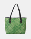 Plaid PU Leather Tote Bag