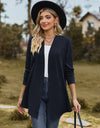 Open Front Long Sleeve Cardigan