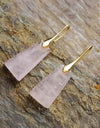 Handmade Geometrical Shape Natural Stone Dangle Earrings