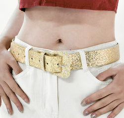 Glitter PU Leather Belt