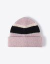 Tricolor Cuffed Knit Beanie