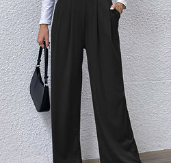 High Waist Straight Pants