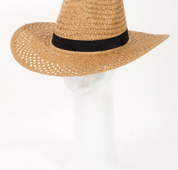 Fame Basket Weave Straw Sun Hat