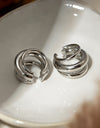 Stainless Steel Layered Cuff Earrings