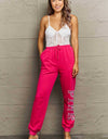 Simply Love Full Size PINK Graphic Sweatpants