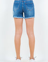 American Bazi High Waist Distressed Frayed Denim Shorts